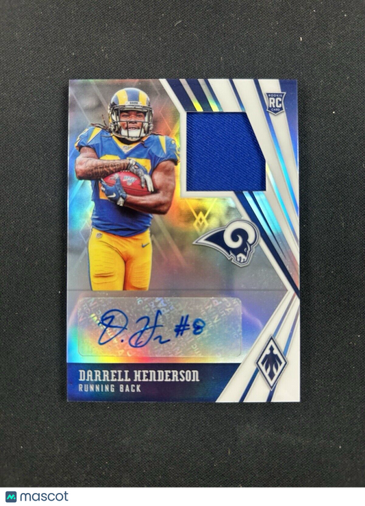 2019 Panini Phoenix Rookie Premiere Jersey #25 Darrell Henderson Auto /149