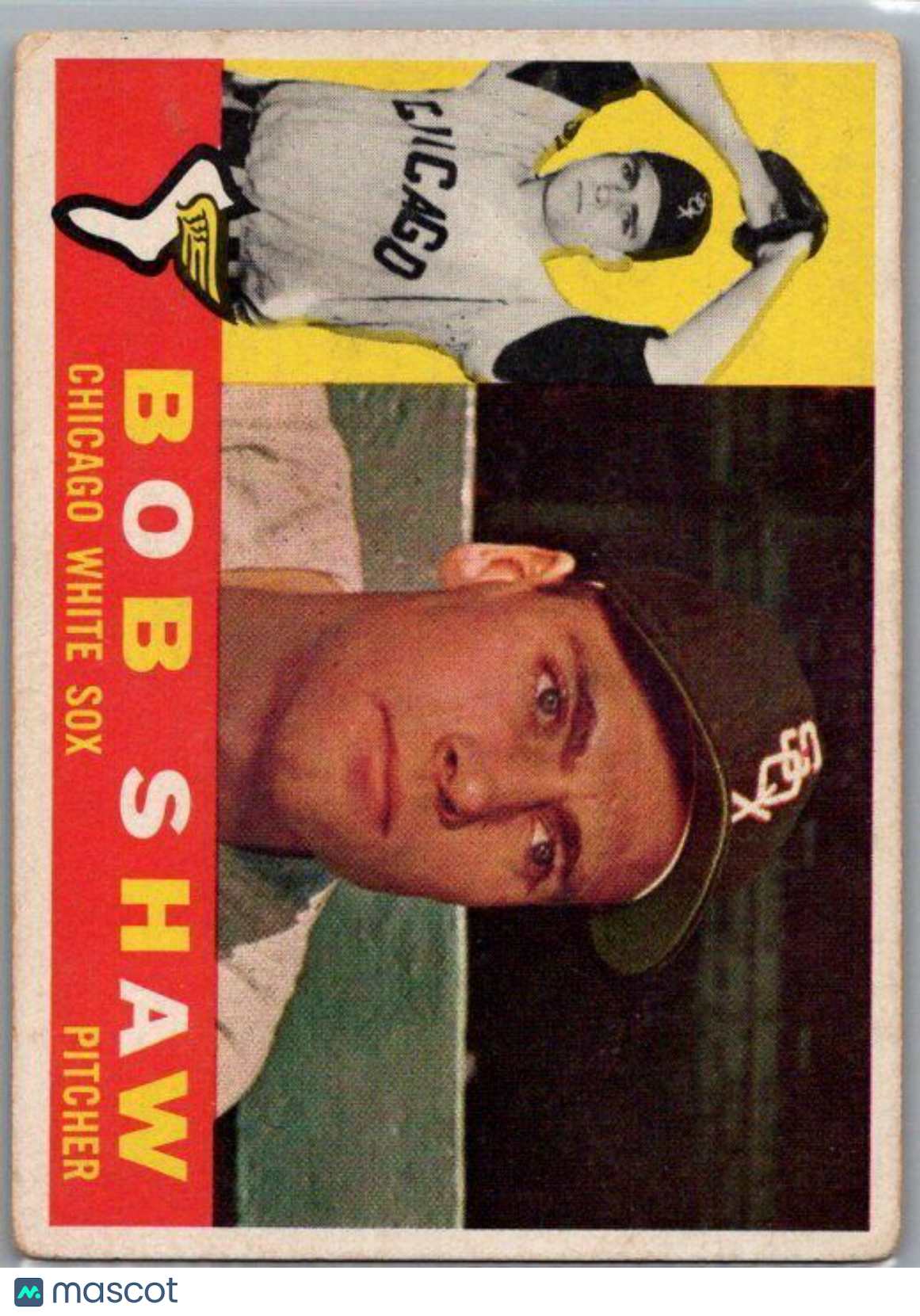 1960 Topps #380a Bob Shaw White back