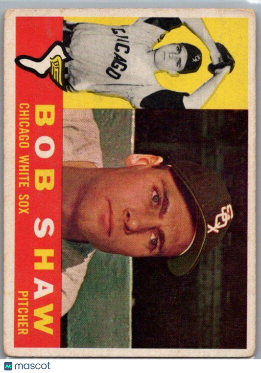 1960 Topps #380a Bob Shaw White back