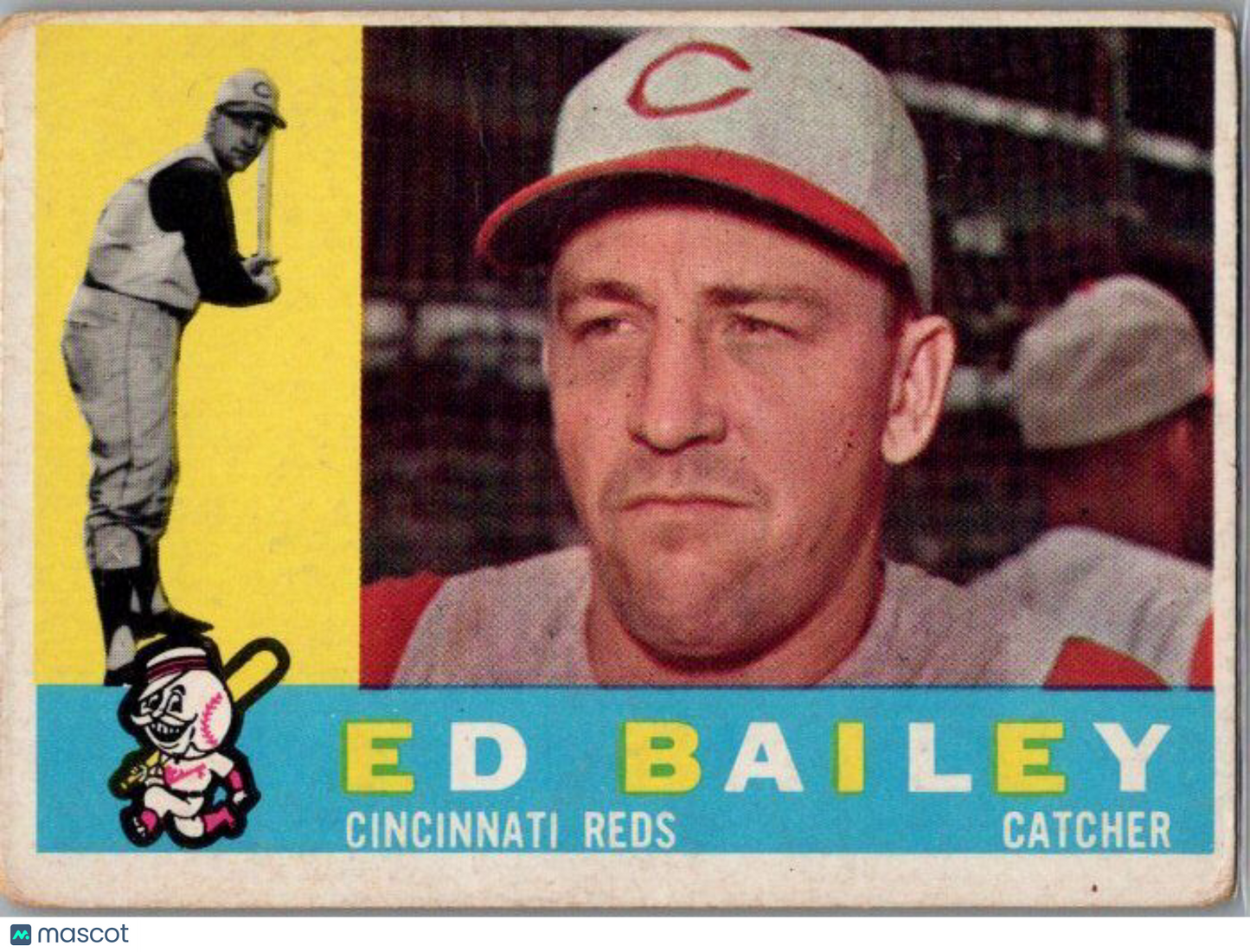 1960 Topps #411a Ed Bailey White back