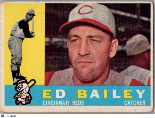 1960 Topps #411a Ed Bailey White back