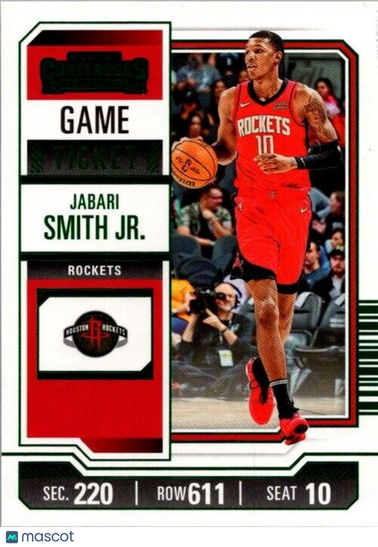 2023-24 Panini Contenders - Green Season Ticket #88 Jabari Smith Jr.