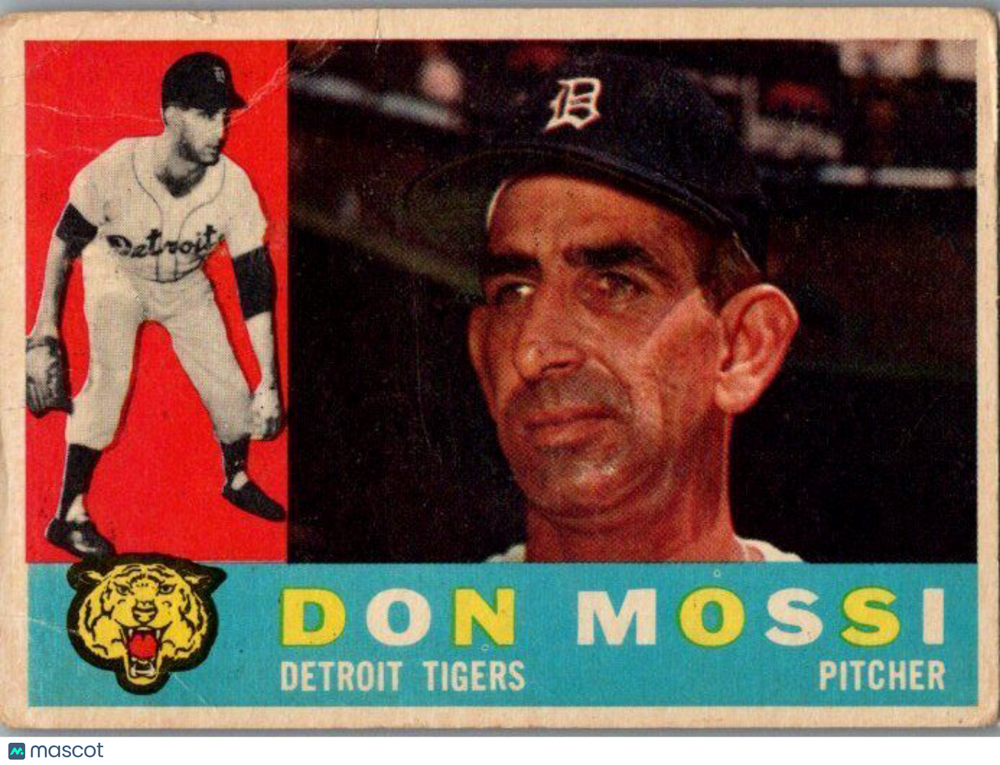 1960 Topps #418b Don Mossi Gray back