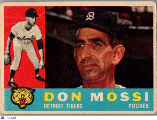 1960 Topps #418b Don Mossi Gray back