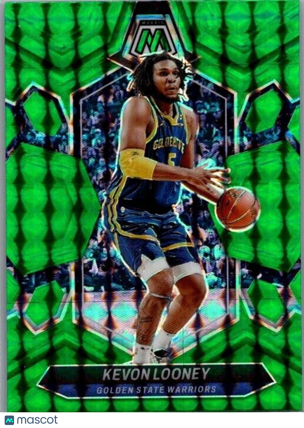 2023-24 Panini Mosaic - Green Mosaic Prizm #195 Kevon Looney