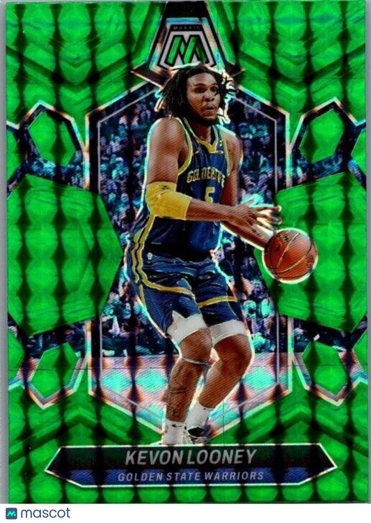 2023-24 Panini Mosaic - Green Mosaic Prizm #195 Kevon Looney