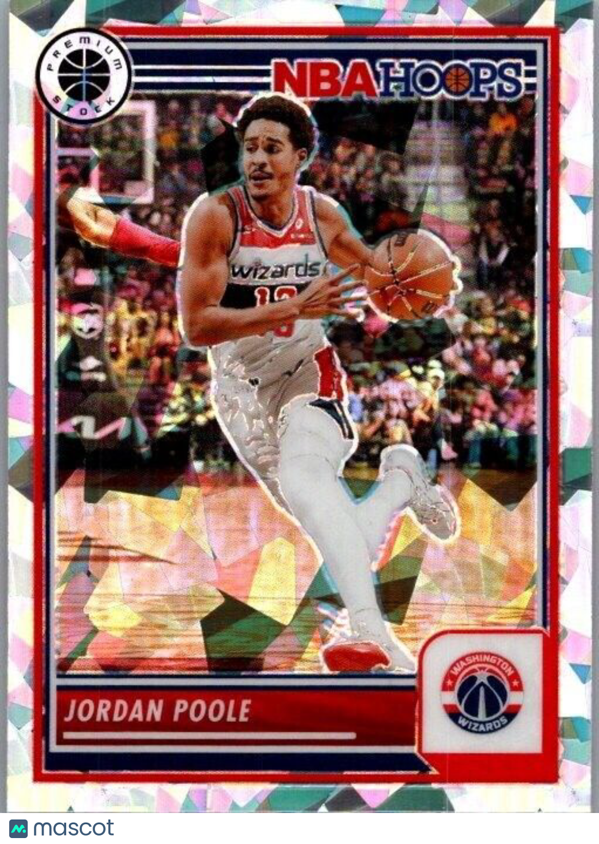 2023-24 Panini NBA Hoops Premium Stock - Ice Prizm #277 Jordan Poole