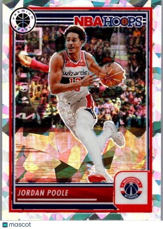 2023-24 Panini NBA Hoops Premium Stock - Ice Prizm #277 Jordan Poole