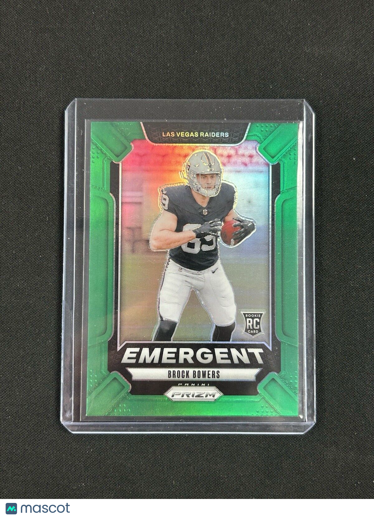 2024 Panini Prizm Green Emergent Brock Bowers RC