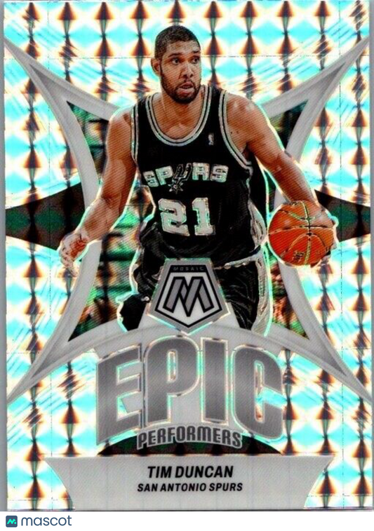 2023-24 Panini Mosaic - Epic Performers #19 Tim Duncan Mosaic