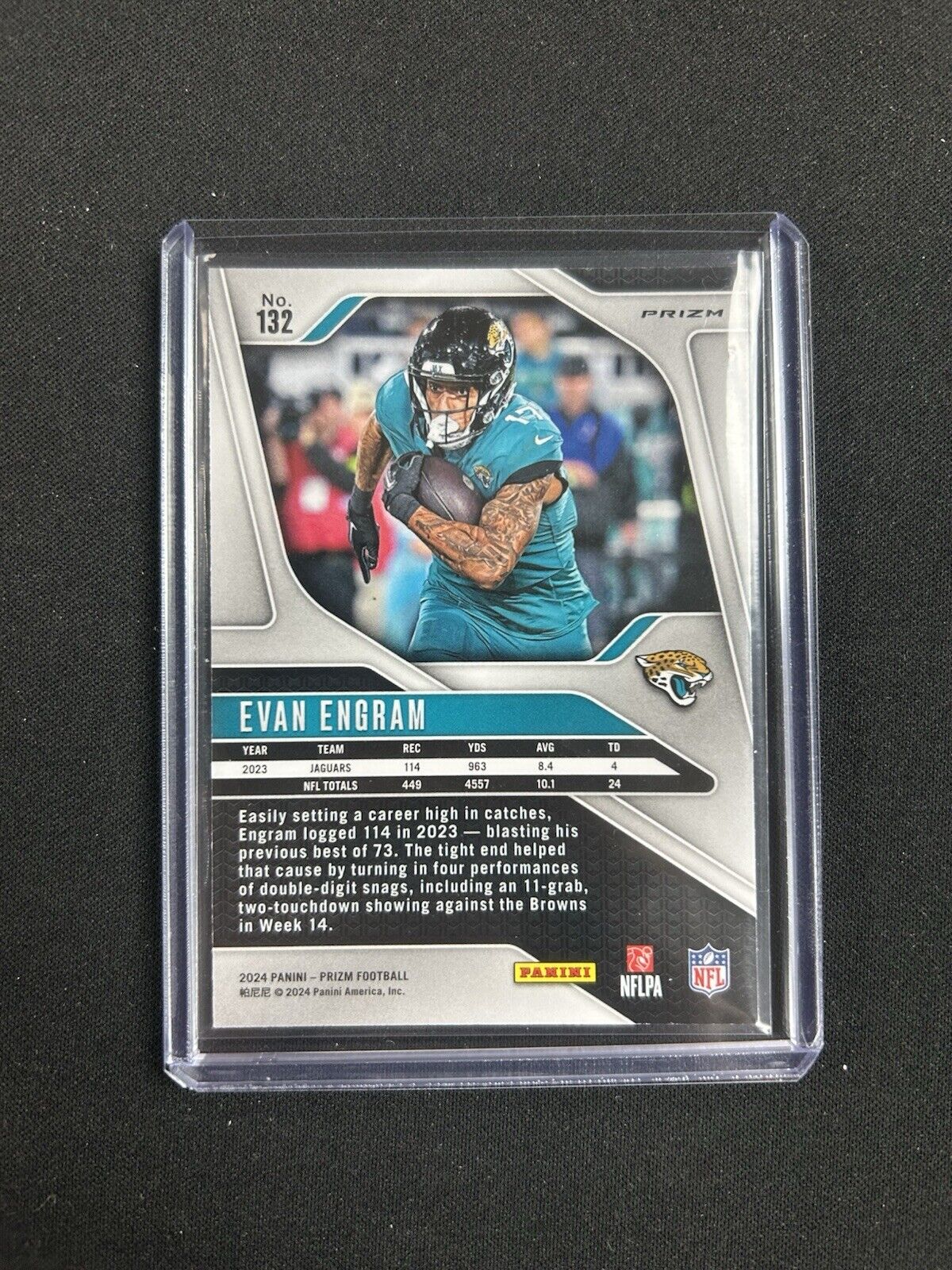 2024 Panini Prizm Prizms Silver #132 Evan Engram