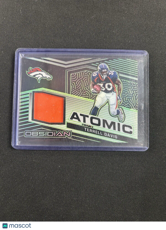 2021 Panini Obsidian Atomic Electric Etch Green Terrell Davis /50