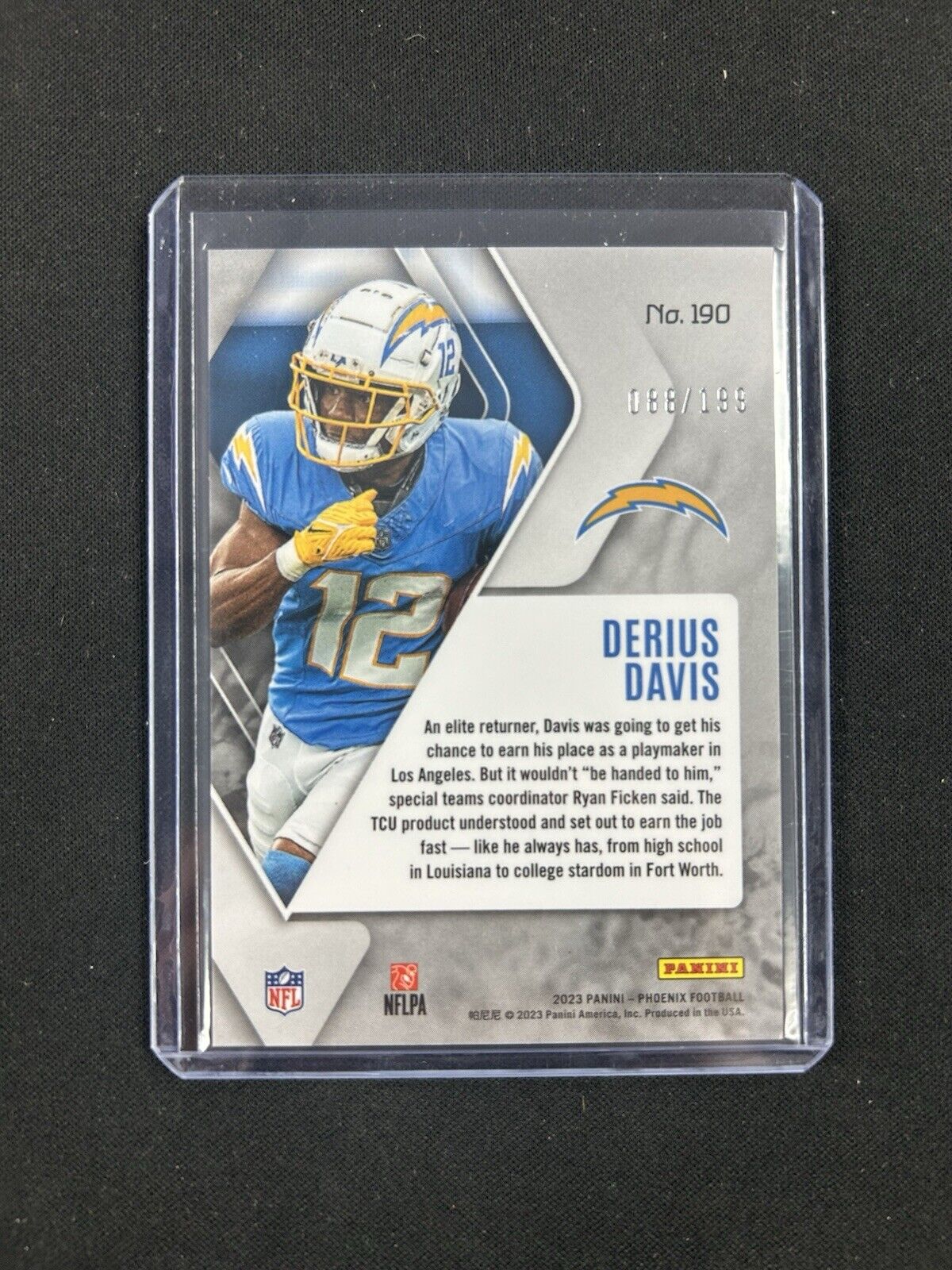 2023 Panini Phoenix Derius Davis RC /199