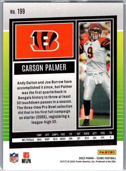 2022 Score - #199 Carson Palmer Blue Stars /399