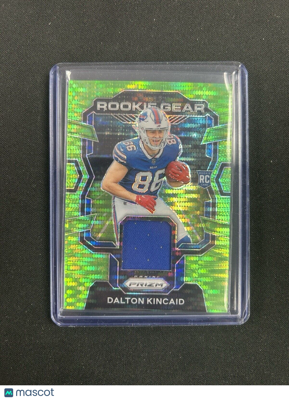 2023 Prizm Rookie Gear Relic Green Pulsar #RG-DK Dalton Kincaid