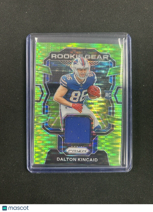 2023 Prizm Rookie Gear Relic Green Pulsar #RG-DK Dalton Kincaid