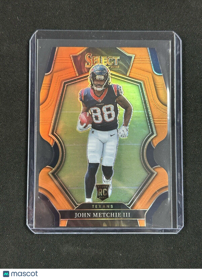 2022 Panini Select Premier Level Die Cut Orange John Metchie III /199