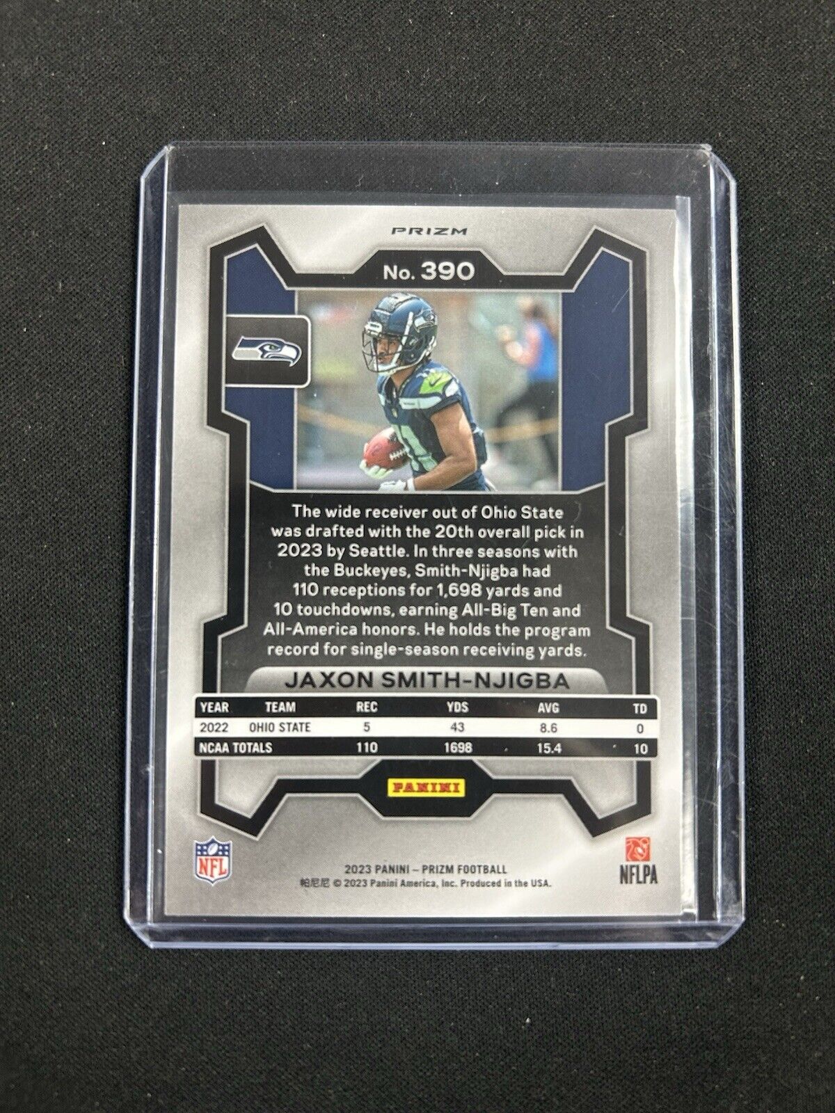 2023 Panini Prizm Red White and Blue Jaxon Smith Njigba