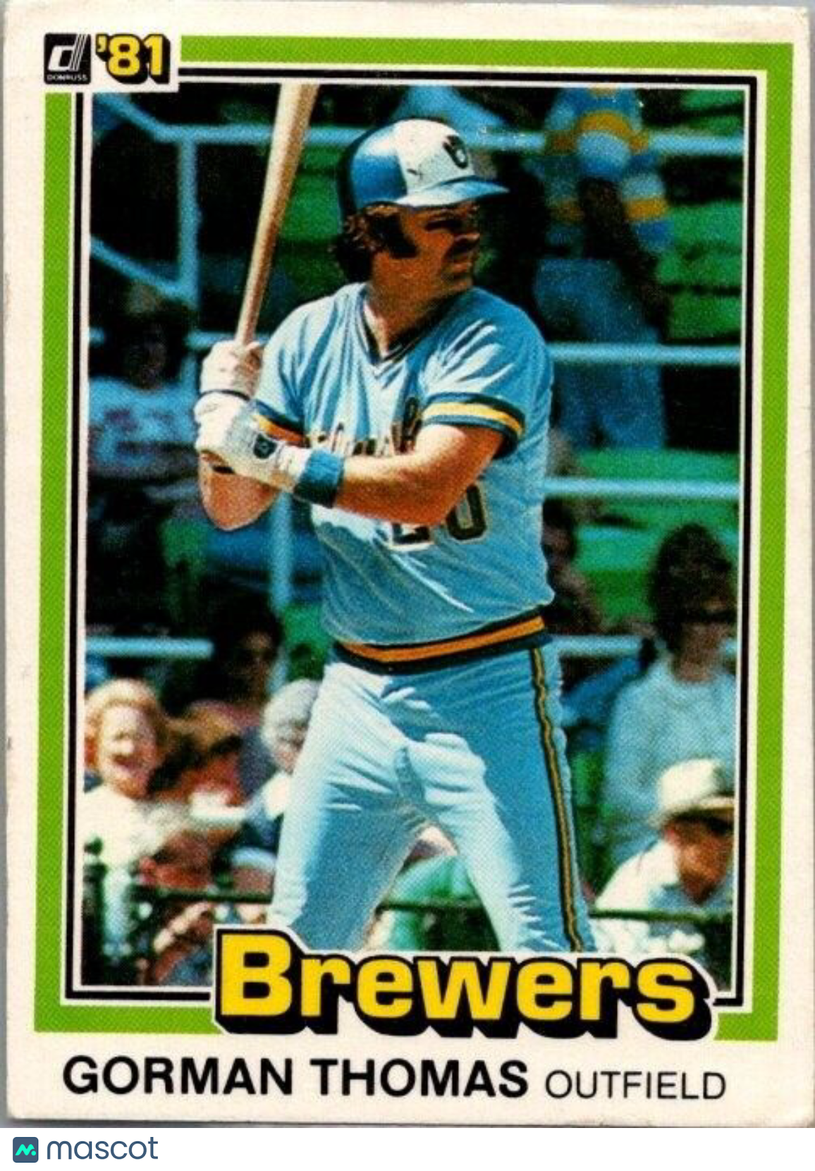 1981 Donruss - 1980 2nd Line 30 HR Mark 3rd #326 Gorman Thomas