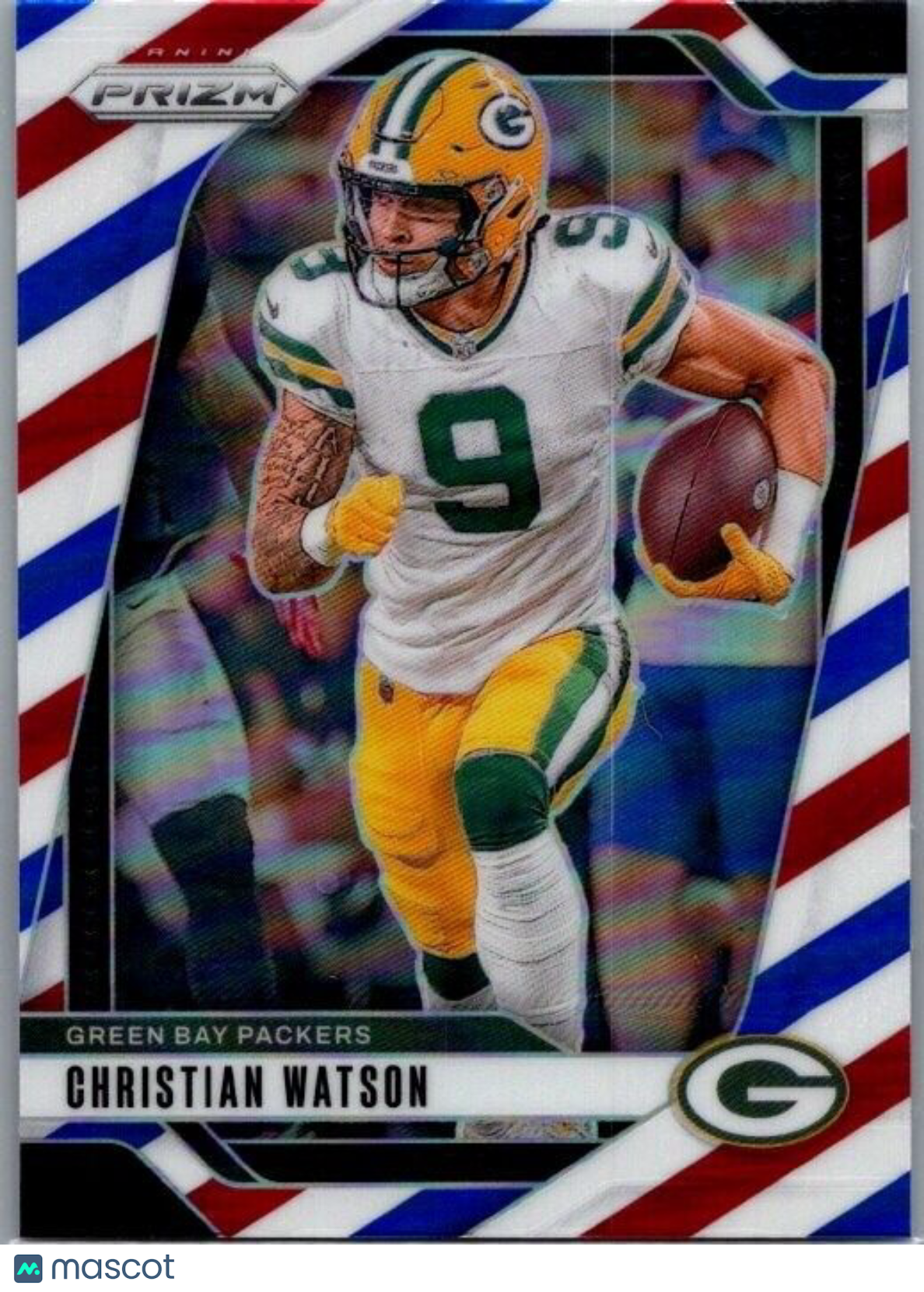 2024 Panini Prizm Football #103 Christian Watson Red White Blue