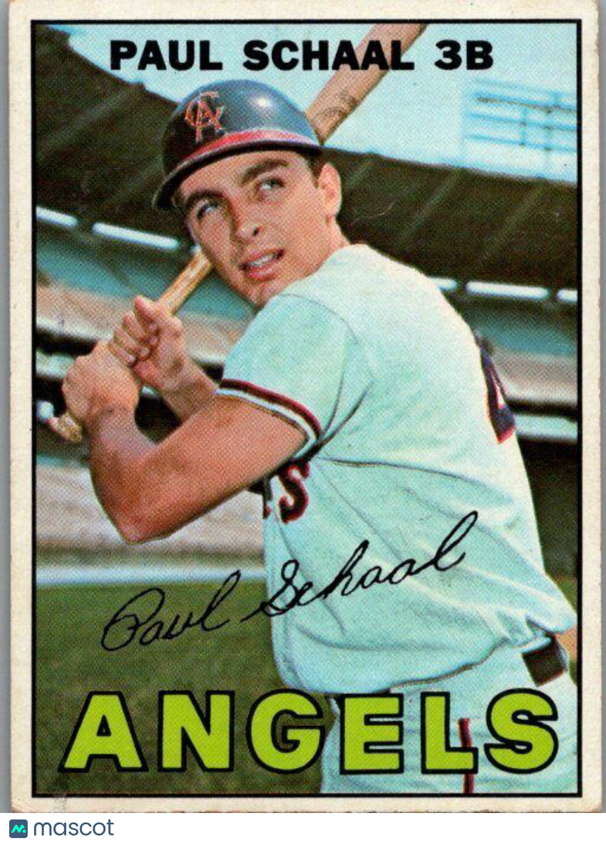 1967 Topps #58b Paul Schaal Normal Bat