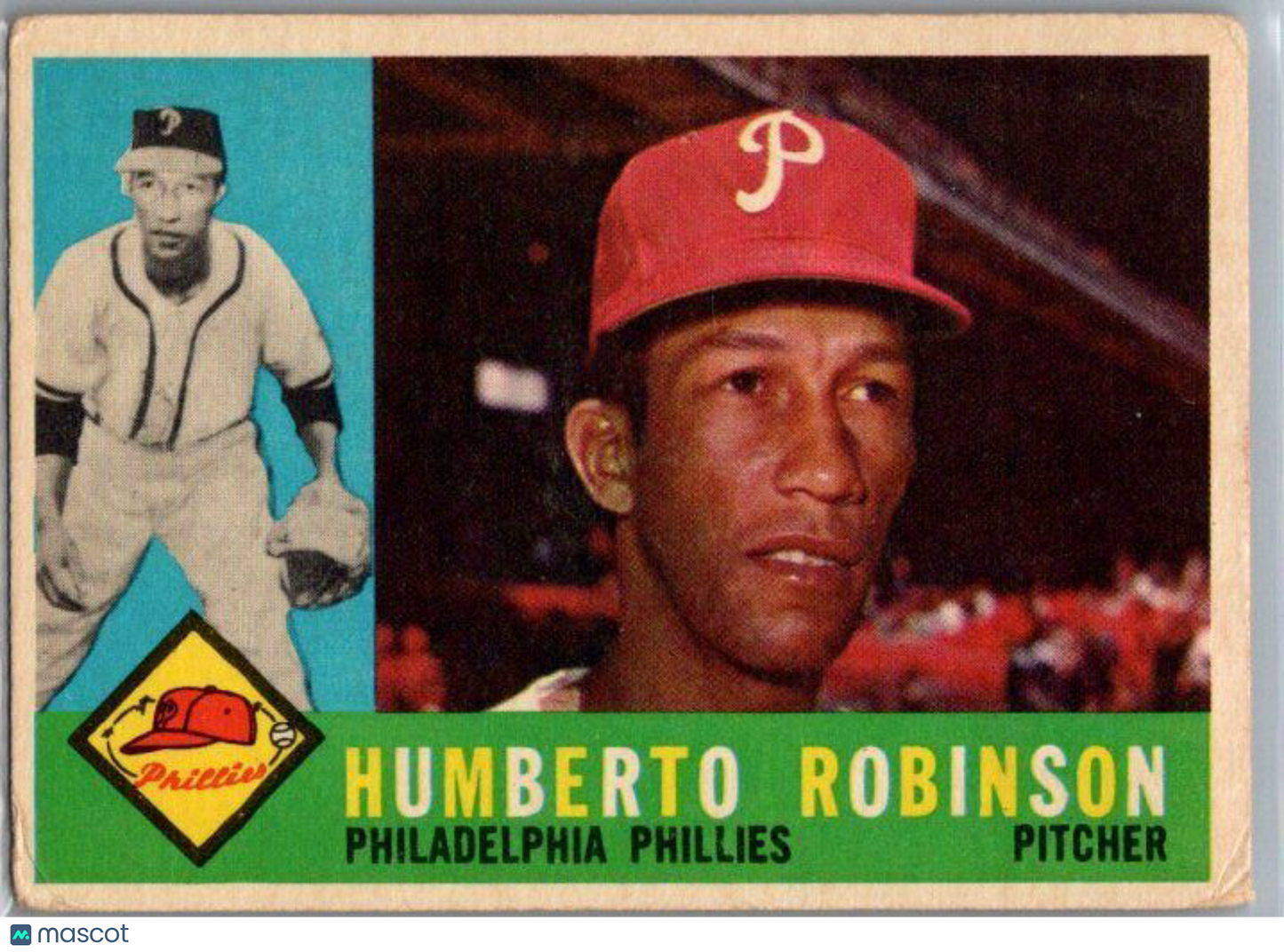 1960 Topps #416b Humberto Robinson Gray back