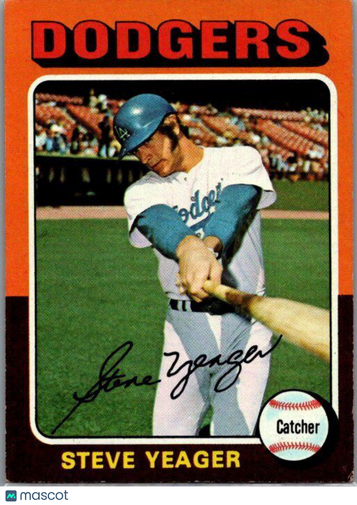 1975 Topps #376 Steve Yeager