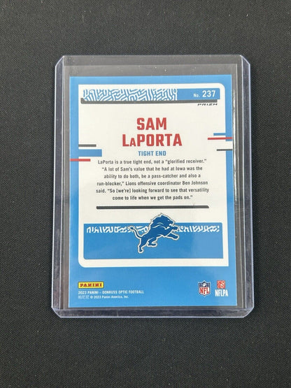 2023 Panini Donruss Optic - Rated Rookie Purple Shock Prizm #237 Sam LaPorta