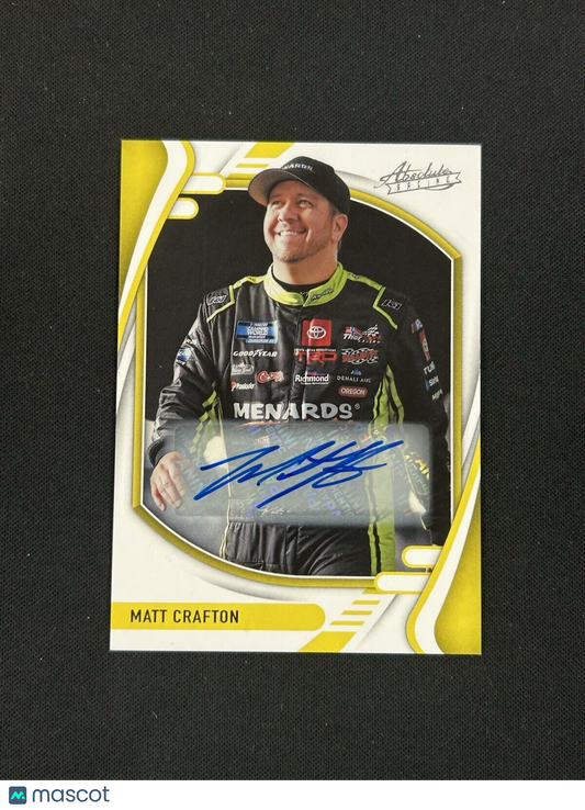 2022 Panini Chronicles Absolute #13 Matt Crafton Auto