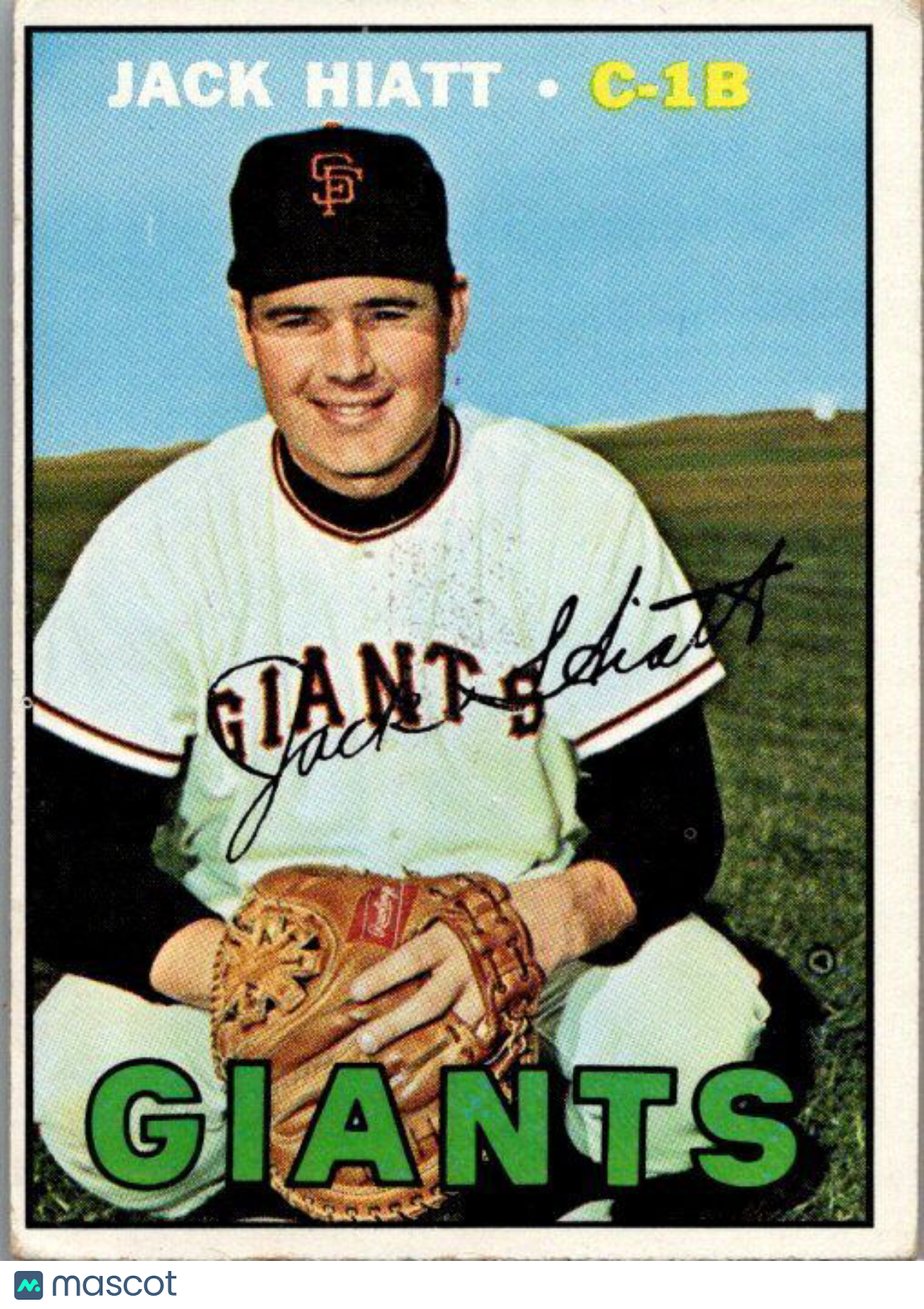 1967 Topps #368 Jack Hiatt