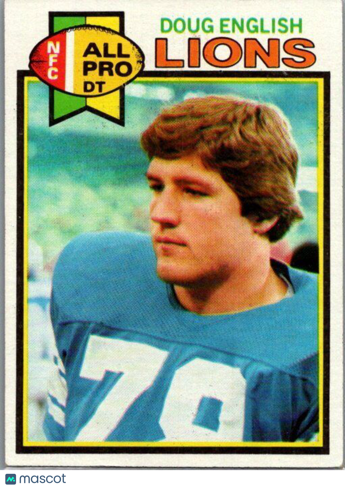 1979 Topps #344 Doug English Cream Colored Back