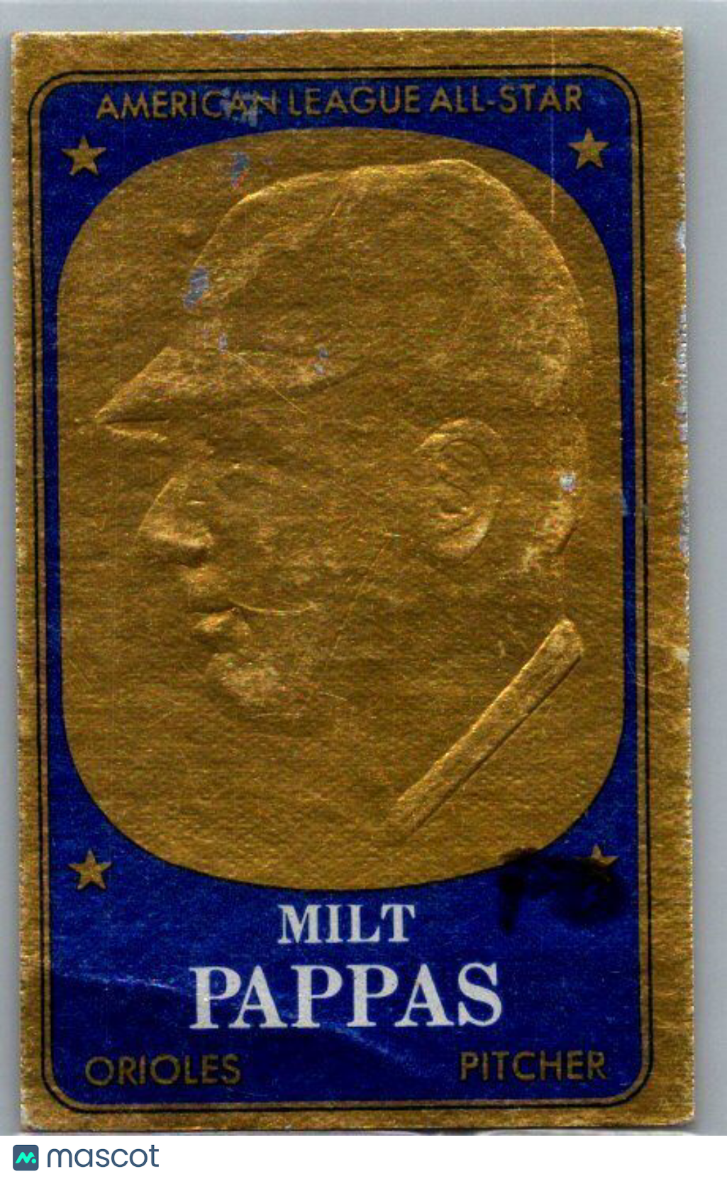 1965 Topps #20 Milt Pappas Embossed