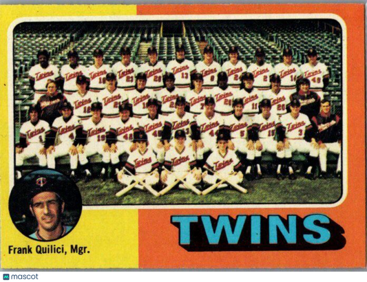 1975 Topps #443 Minnesota Twins / Frank Quilici