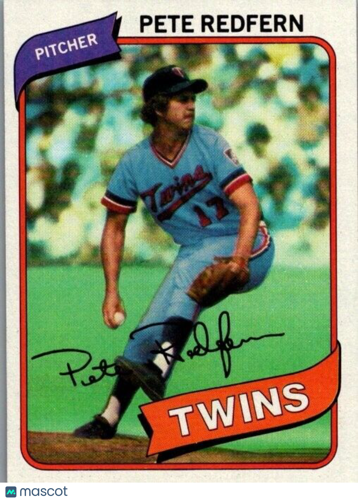 1980 Topps - #403 Pete Redfern