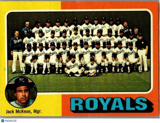 1975 Topps #72 Kansas City Royals / Jack McKeon