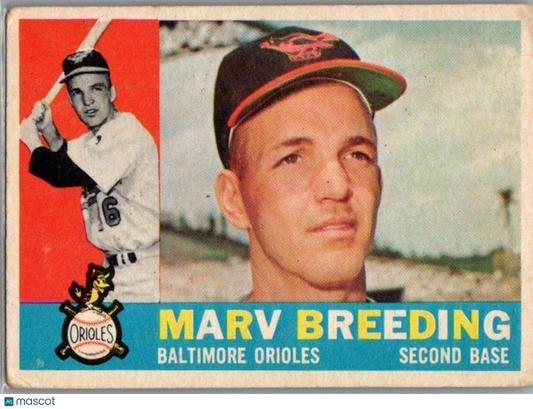 1960 Topps #525 Marv Breeding