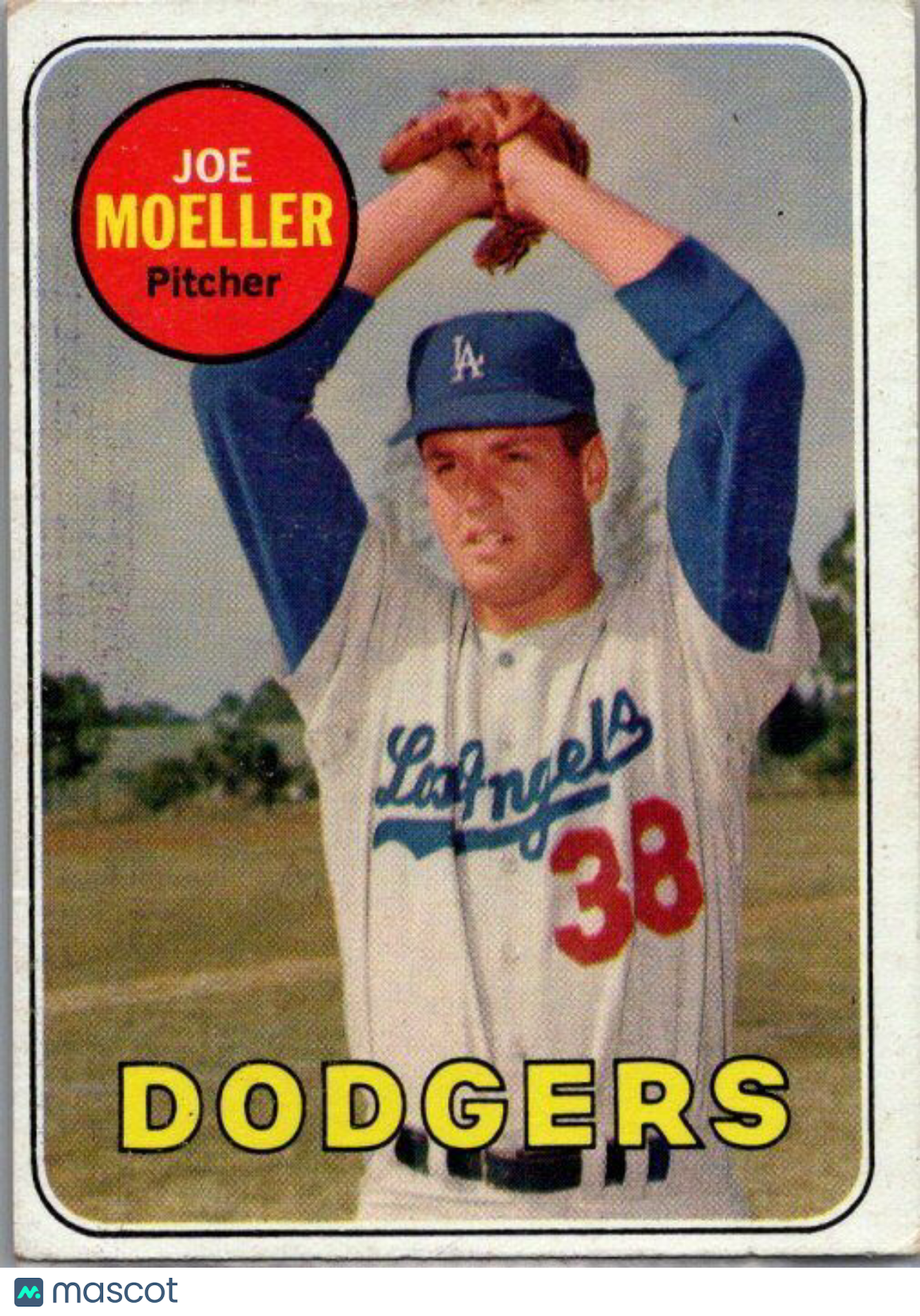 1969 Topps #444b Joe Moeller last name in white