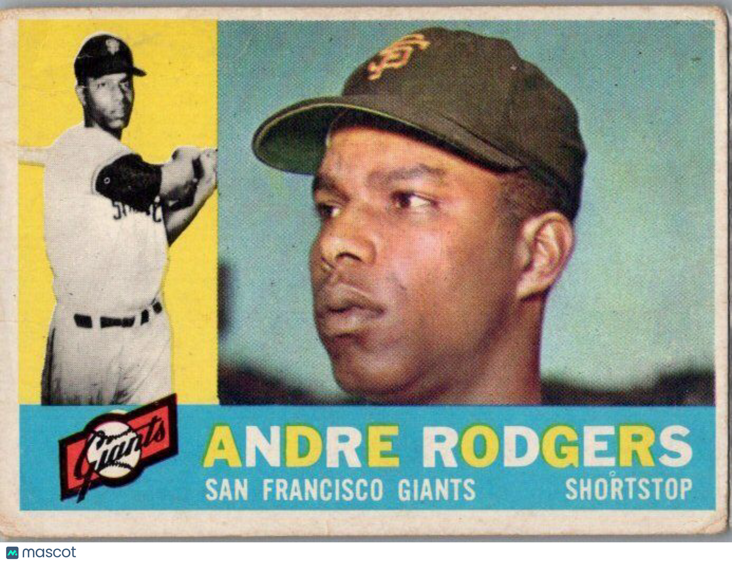 1960 Topps #431a Andre Rodgers White back