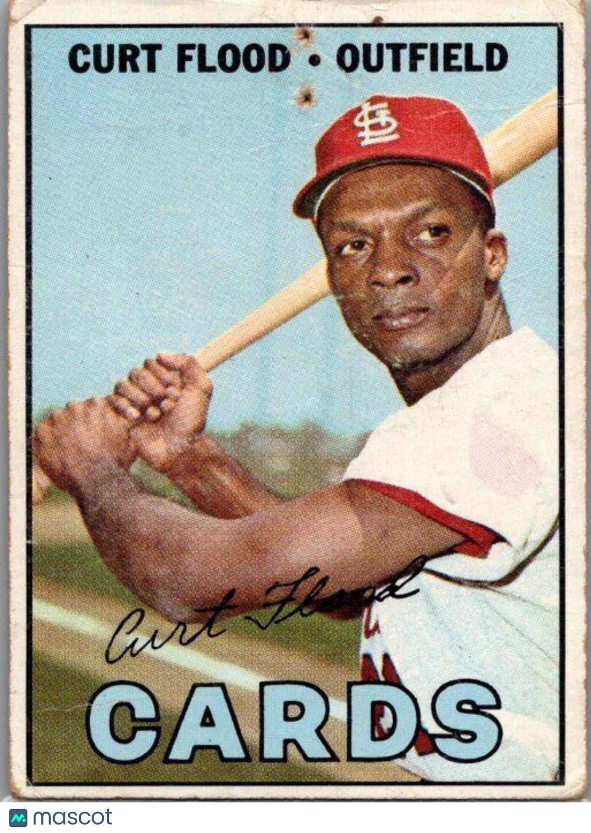 1967 Topps #245 Curt Flood