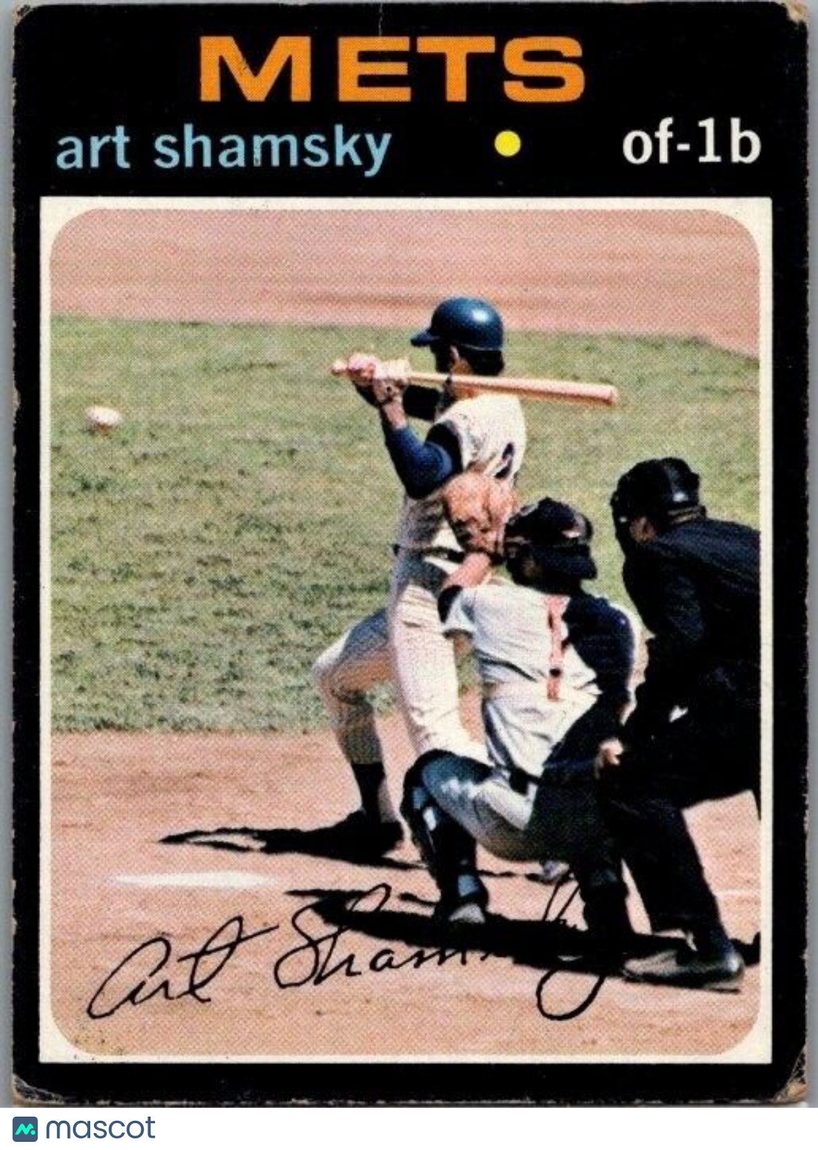 1971 Topps - #445 Art Shamsky