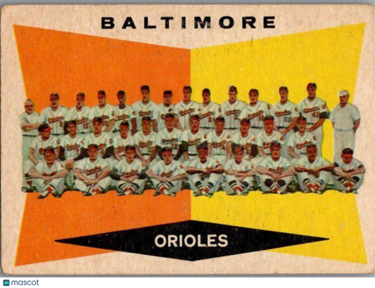 1960 Topps #494 Baltimore Orioles