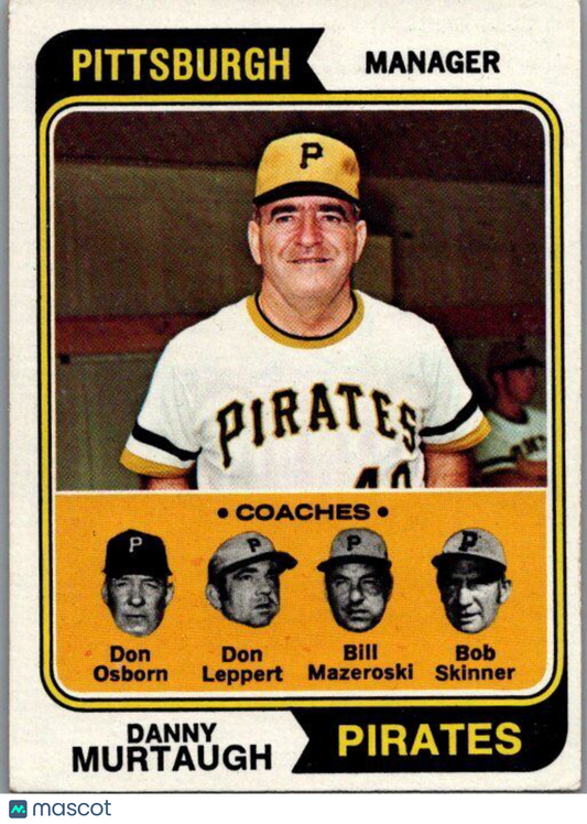 1974 Topps #489 Pirates Field Leaders