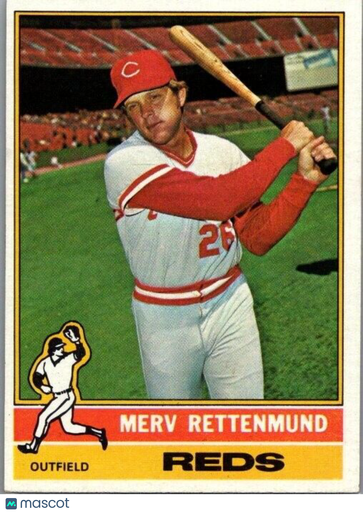 1976 Topps - #283 Merv Rettenmund