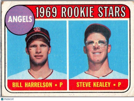 1969 Topps #224 Angels 1969 Rookie Stars (Bill Harrelson / Steve Kealey)