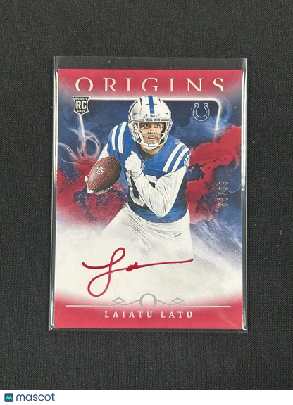 2024 Panini Origins - Rookie Autographs Red #RAU-LLA Laiatu Latu /99