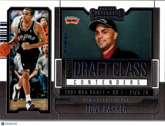 2023-24 Panini Contenders - Historic Draft Class Contenders #18 Tony Parker