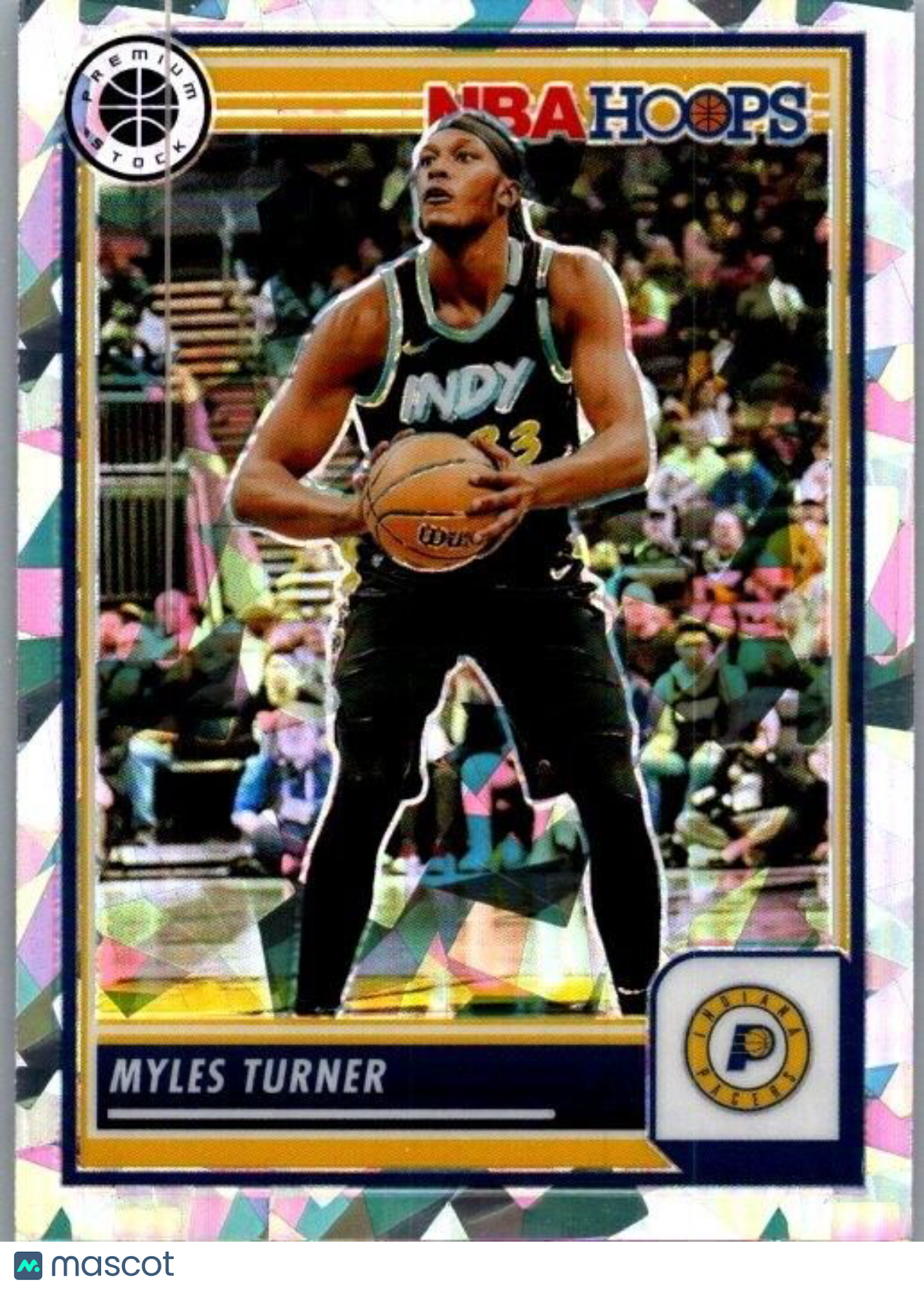 2023-24 Panini NBA Hoops Premium Stock - Ice Prizm #183 Myles Turner