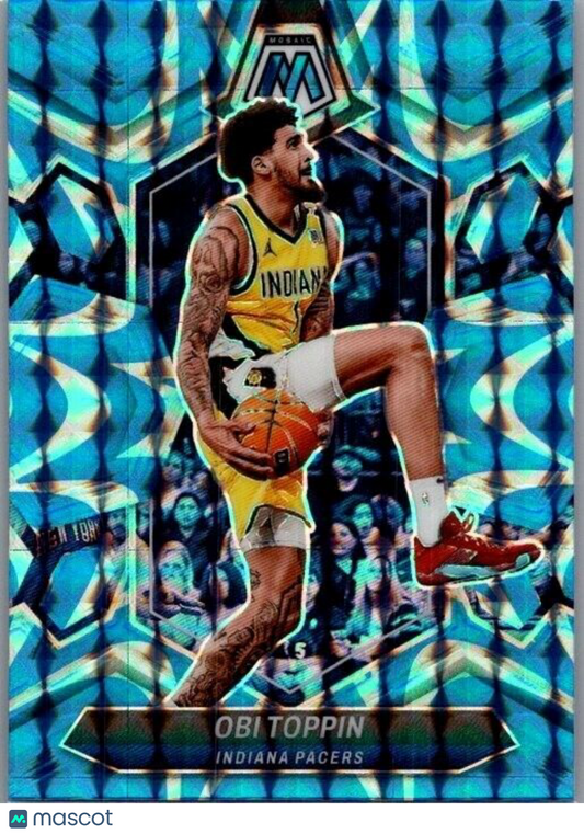 2023-24 Panini Mosaic - Reactive Blue Mosaic Prizm #144 Obi Toppin