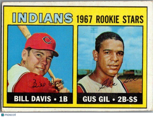 1967 Topps #253 Indians 1967 Rookie Stars (Bill Davis / Gus Gil)