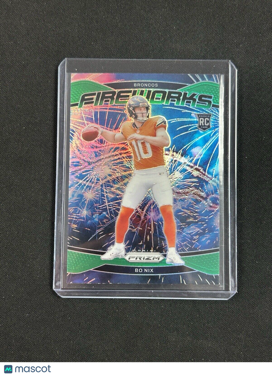 2024 Prizm Green Fireworks Bo Nix